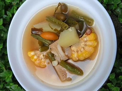 Tamarind vegetable soup Stock Photos