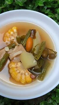 Tamarind vegetable soup Foto stock
