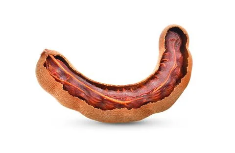 Tamarind on white background . full depth of field Stock Photos