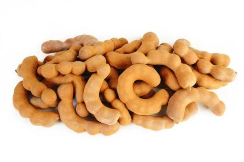 Tamarind on white Stock Photos