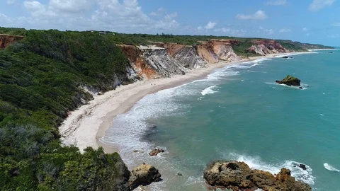 TAMBABA BEACH IN BRAZIL Stock Footage 101471938
