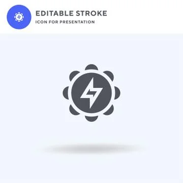 Tambourine icon vector, filled flat sign, solid pictogram isolated on white Stock Illustration