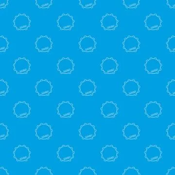 Tambourine pattern vector seamless blue 스톡 일러스트