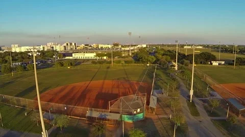 Tamiami Baseball Fields Clip 2 Stock Footage 46888531