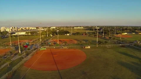 Tamiami Baseball Fields Clip 4 Stock Footage 46888900