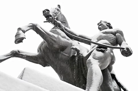 Taming of horses Stock Photos