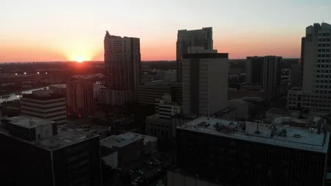 Tampa, Florida during sunset Video stock 143739655