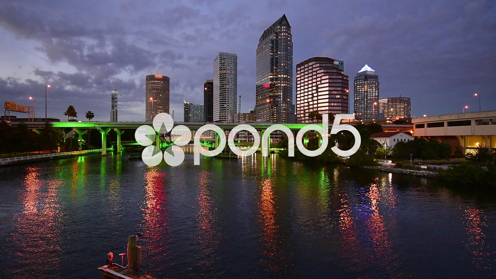 Tampa, Florida Skyline | Stock Video | Pond5