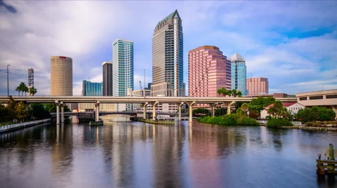 Tampa, florida time lapse Stock Footage