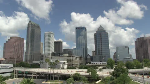 Tampa skyline Stock Footage 25874051