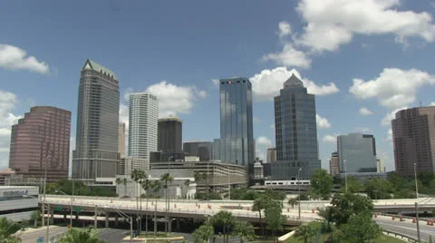 Tampa skyline Stock Footage 25874273