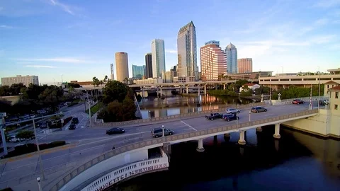 Tampa Skyline Stock Footage 87475191