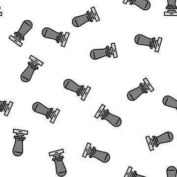 Tamper coffee tool vector seamless pattern Stock Illustration