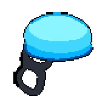 Tamper metall bottle cap pixel art vector illustration Stock Illustration