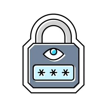 Tamper proof color icon vector illustration Stock Illustration