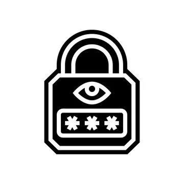 Tamper proof glyph icon vector illustration Stock Illustration