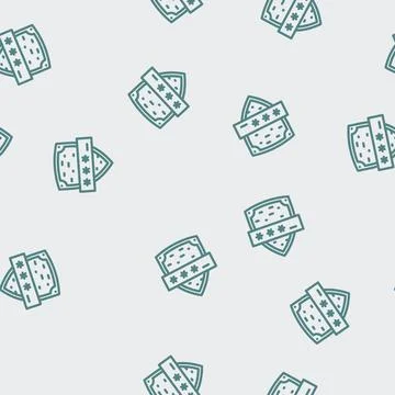 Tamper proof line vector seamless pattern 스톡 일러스트