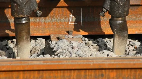 Tamping tines Vídeos de archivo 10774997