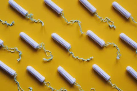 Tampon flat lay Stock Photos