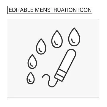 Tampon line icon Stock Illustration