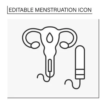 Tampon line icon Stock Illustration