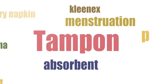 Tampon Tag Cloud Animated Isolated On White Stock Footage 103094831