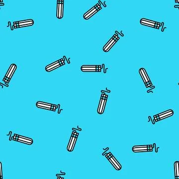 Tampons intimate care vector seamless pattern Stock Illustration