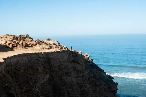 Tamri Cliffs on the Atlantic Coast between Agadir and Essaouira Stock Photos