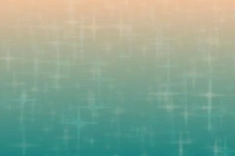 Tan and turquoise abstract defocused background, star shape bokeh pattern. Stock Illustration