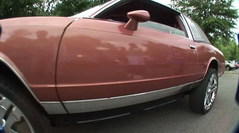 Tan car rims Stock Footage 7744829