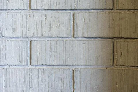Tan King Size Brick Wall Texture - Light Brick Masonry Background Stock Photos