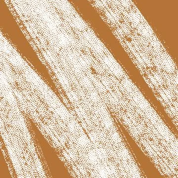Tan Rough Diagonal Paint Stripes on White Stock Illustration