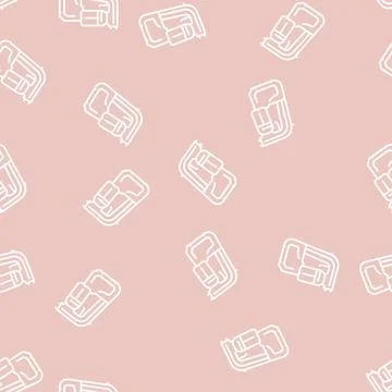 Tan spray machine line seamless pattern Stock Illustration