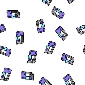 Tan spray machine vector seamless pattern Illustrazione stock
