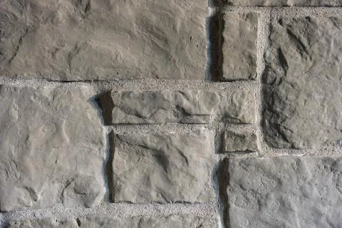 Tan Stone Veneer Wall Texture - Close-Up of Natural Masonry Surface Stock Photos