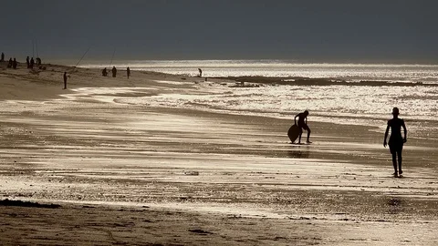 The Tan Tan beach in Morocco Stock-Footage 126215893
