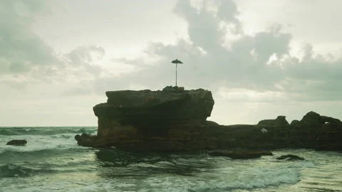 Tanah Lot area Video stock 218468594