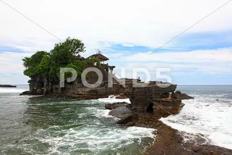 Tanah lot temple, bali Stock Photos