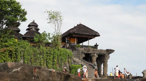 Tanah Lot Temple  库存影片 1102403