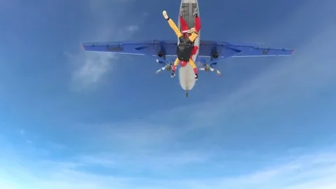 Tandem jump 스톡 동영상 81116409