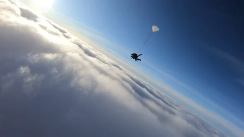 Tandem jump Stock Footage 144990487