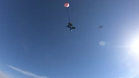 Tandem Jump Video stock 156512313