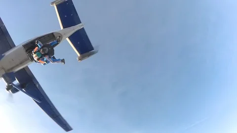 Tandem Jump. Skydiving. Stock Footage 99337202