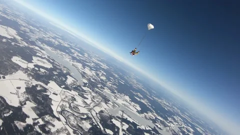 Tandem skydiving Stock Footage 151283626