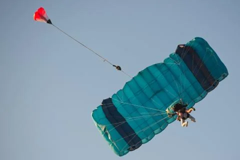Tandem Skydiving Foto stock