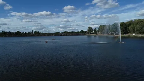 Tandil, rainbow, lake 库存影片 124844045