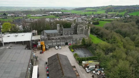 Tandragee Castle orbit 1 Stock Footage 238700320