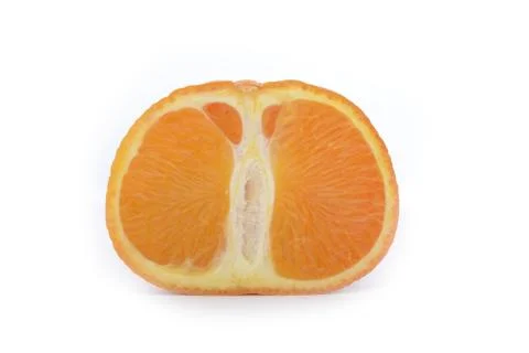 Tangerine fruit isolated on white background Stock Photos