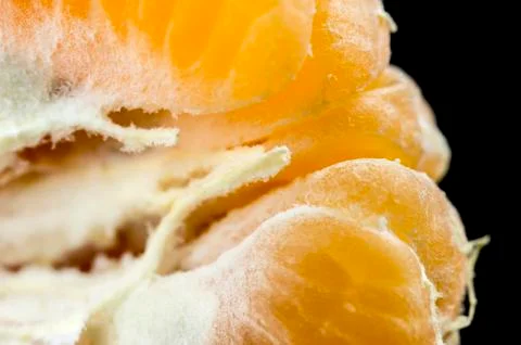 Tangerine fruit macro Stock Photos