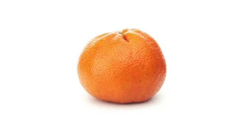 Tangerine isolated on a white background. Stock Footage 161638424